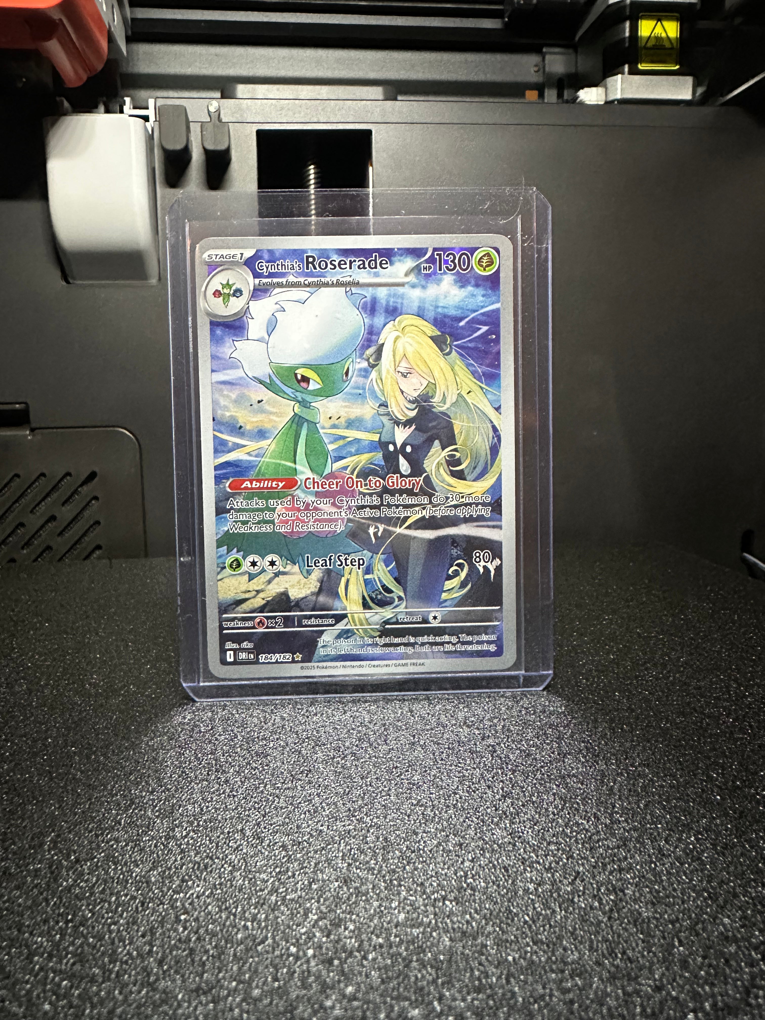 Cynthia's Roserade Pokemon • Illustration Rare • 184/182