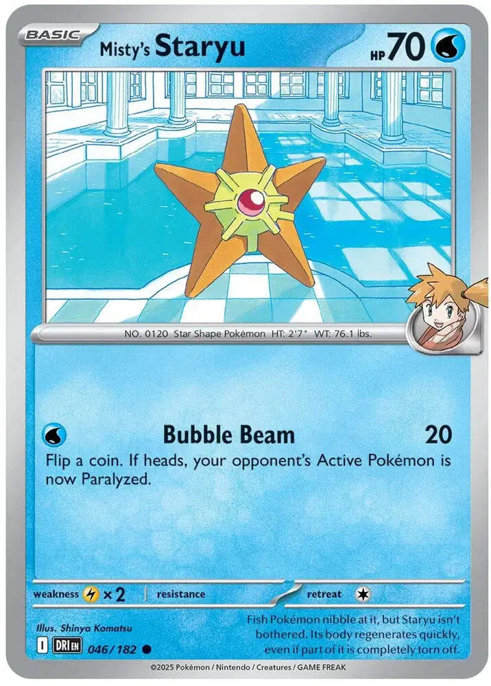 Misty's Staryu Pokemon • Common • 046/182
