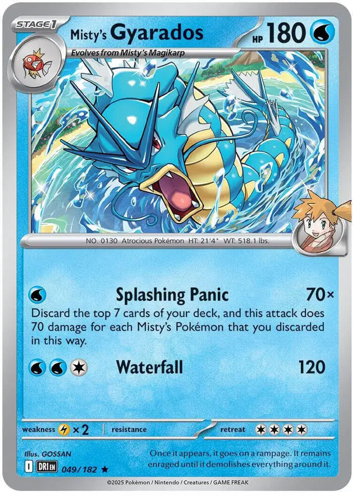 Misty's Gyarados Pokemon • Rare • 049/182