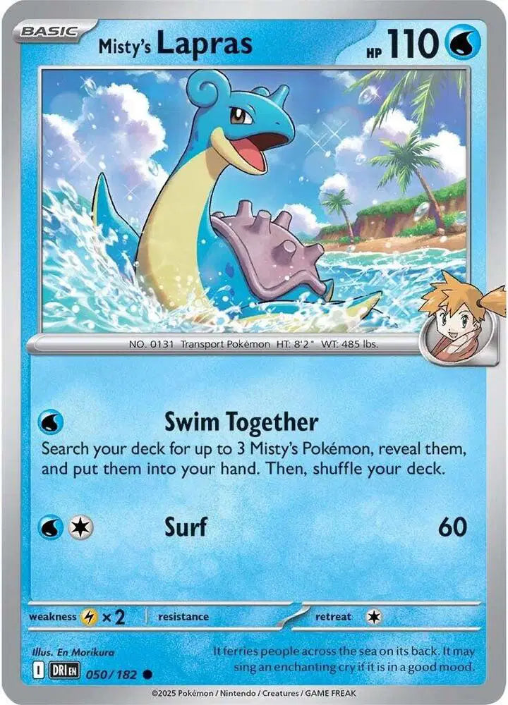 Misty's Lapras Pokemon • Common • 050/182