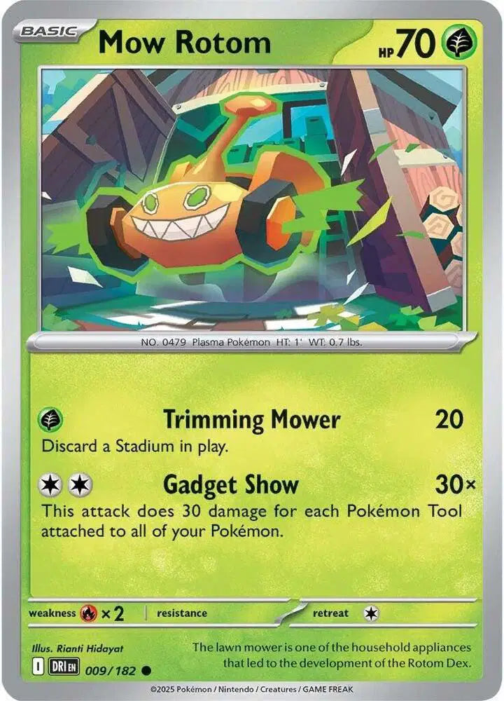 Mow Rotom Pokemon • Common • 009/182