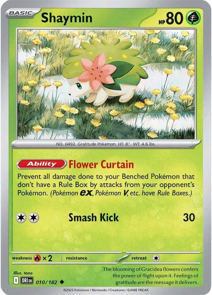 Shaymin Pokemon • Uncommon • 010/182