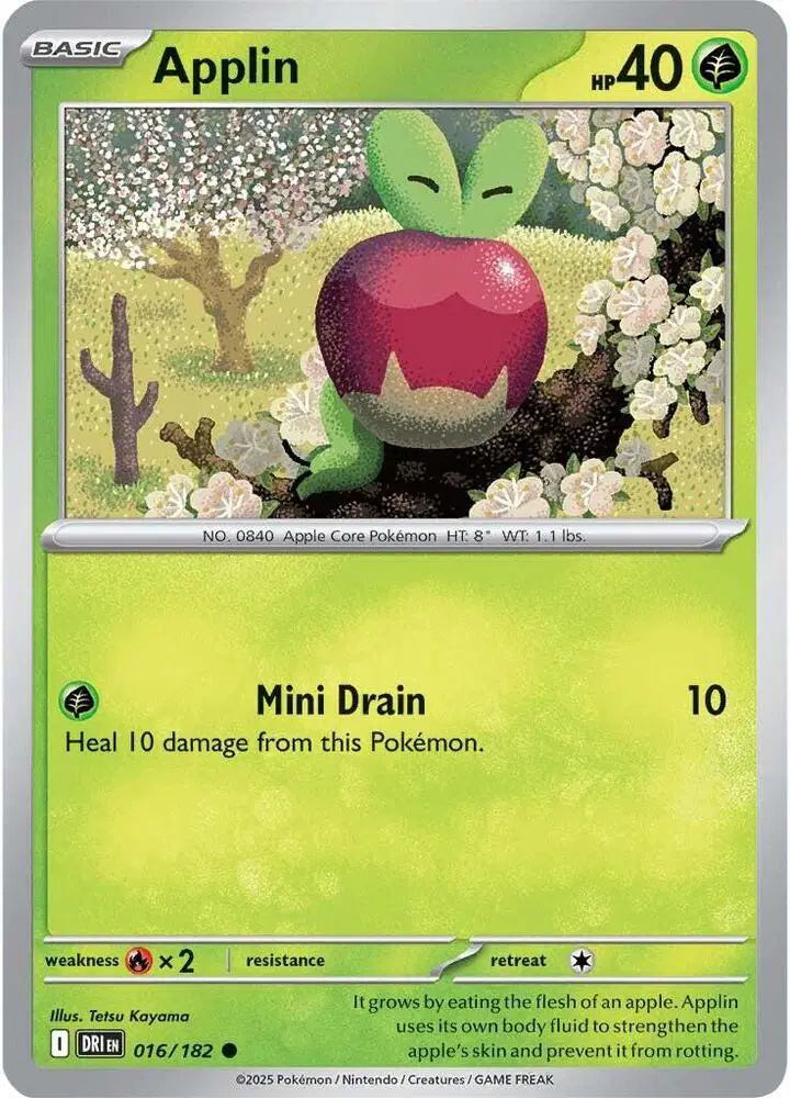 Applin Pokemon • Common • 016/182