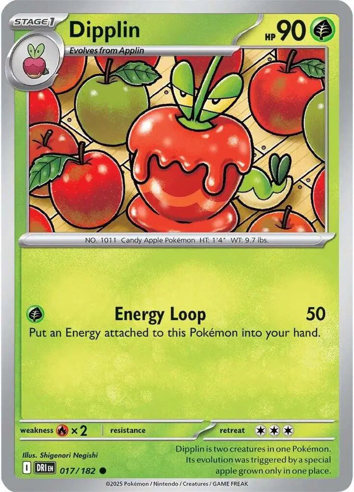 Dipplin Pokemon • Common • 017/182