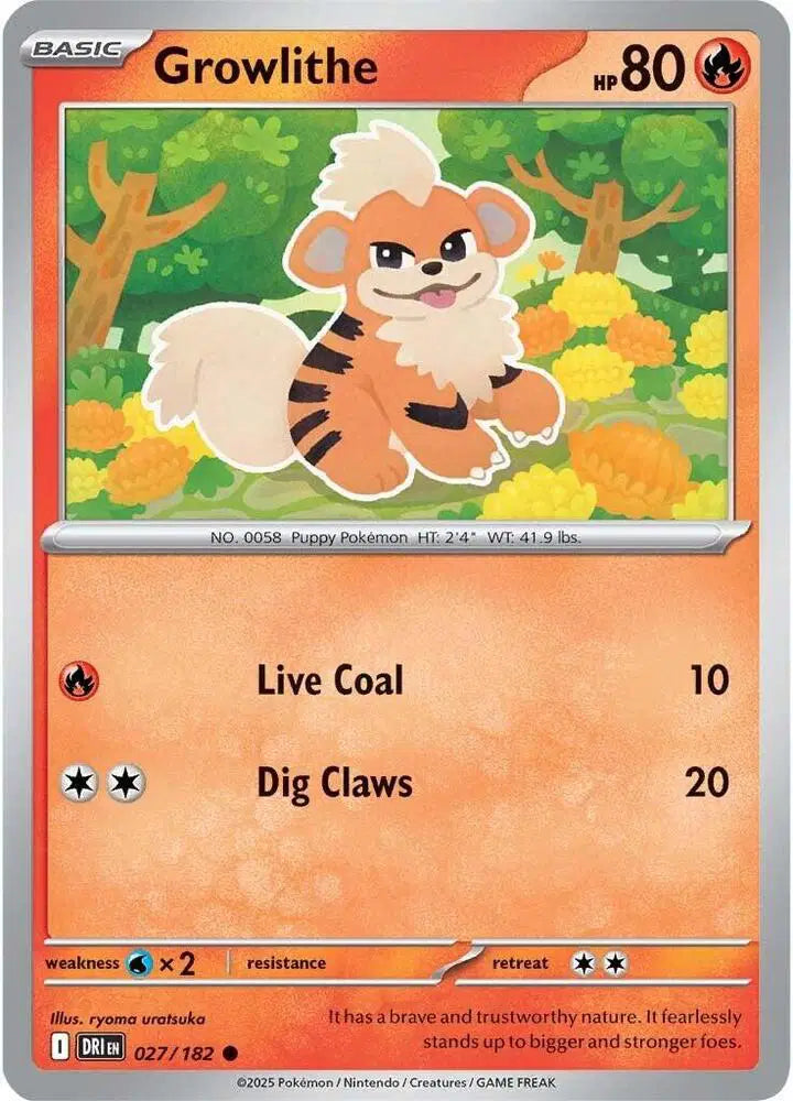 Growlithe Pokemon • Common • 027/182