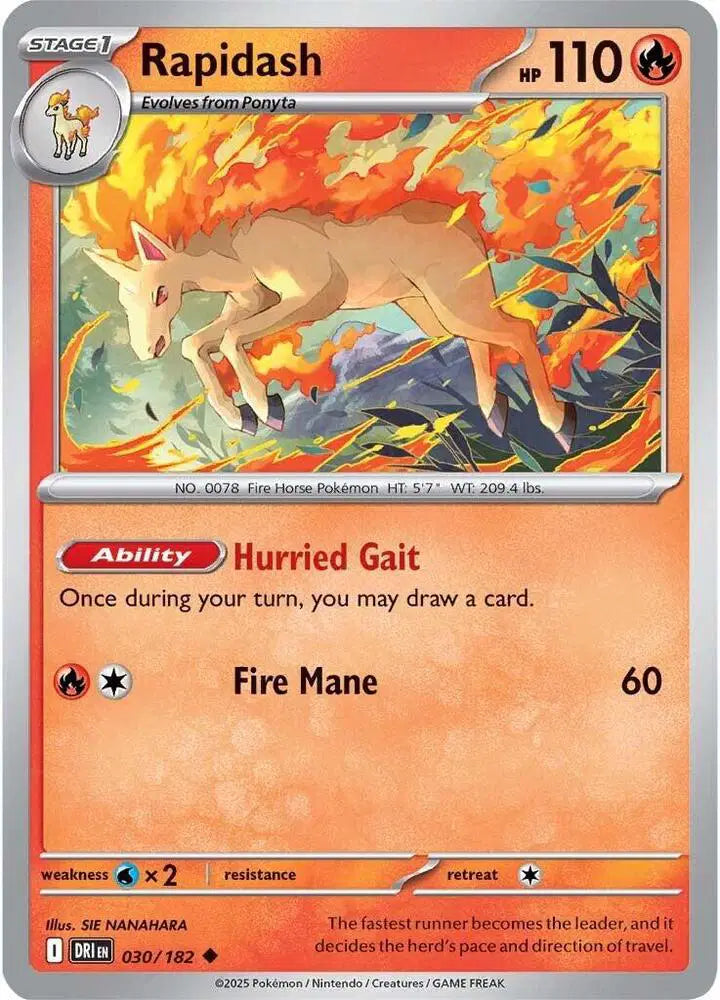 Rapidash Pokemon • Uncommon • 030/182