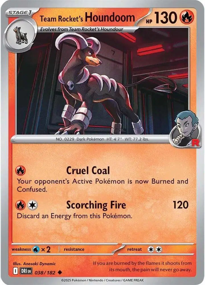 Team Rocket's Houndoom Pokemon • Uncommon • 038/182