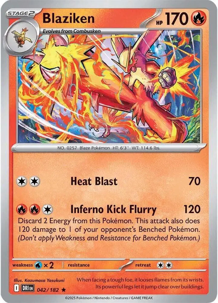 Blaziken Pokemon • Rare • 042/182