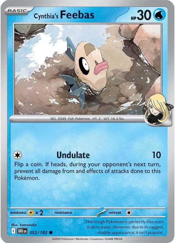 Cynthia's Feebas Pokemon • Common • 052/182