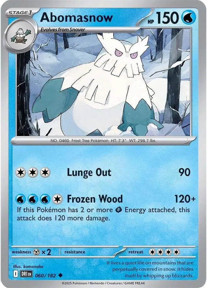 Abomasnow Pokemon • Uncommon • 060/182