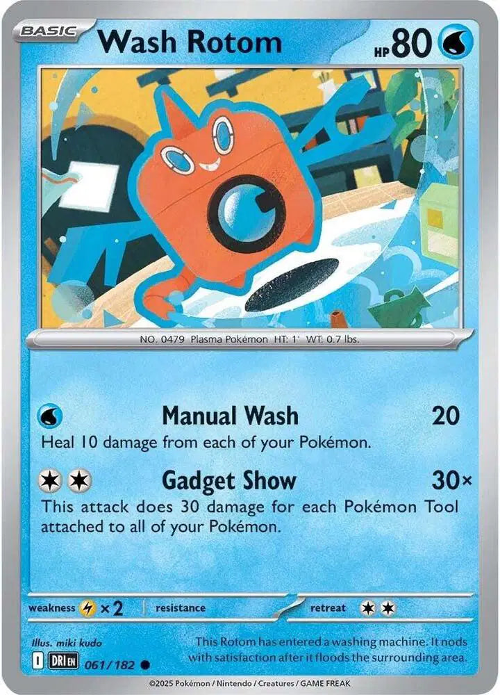 Wash Rotom Pokemon • Common • 061/182
