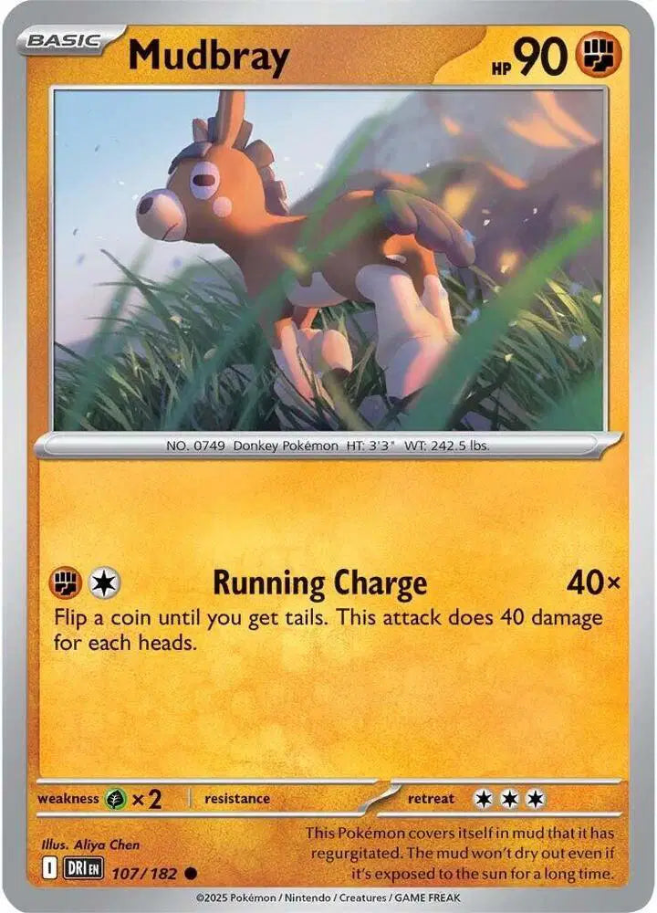 Mudbray Pokemon • Common • 107/182