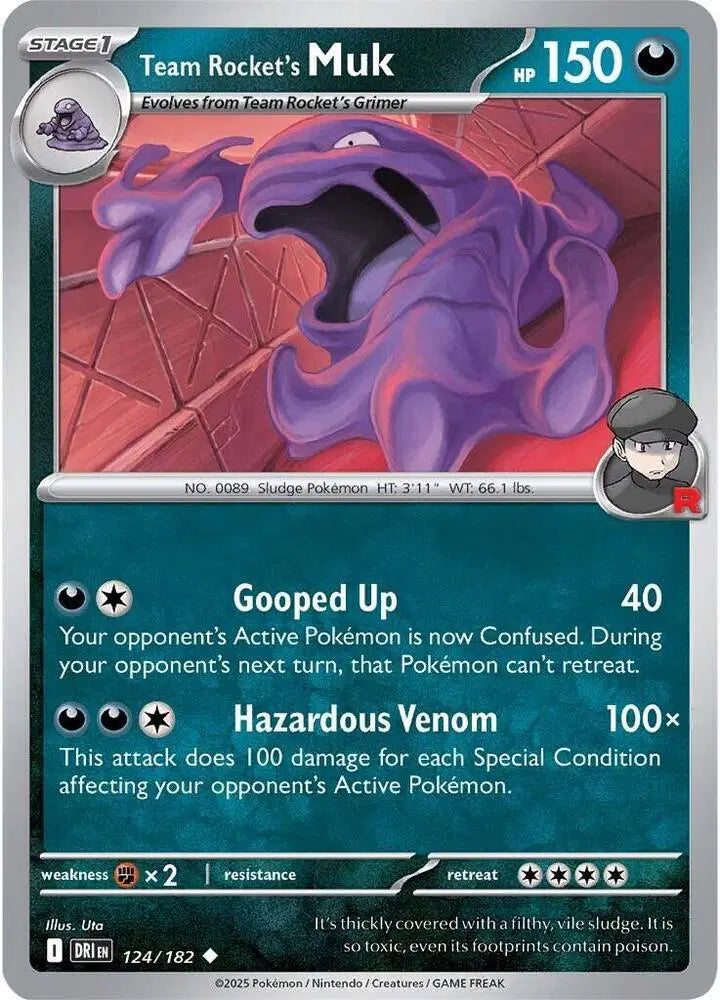 Team Rocket's Muk Pokemon • Uncommon • 124/182