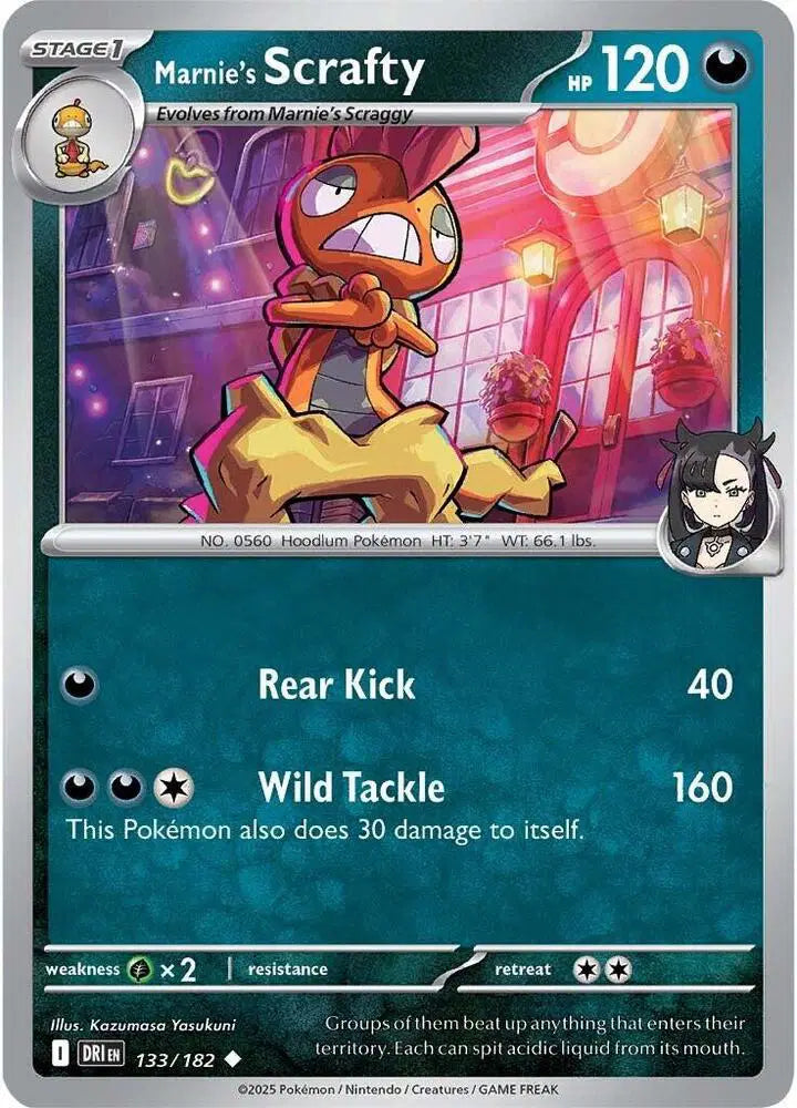 Marnie's Scrafty Pokemon • Uncommon • 133/182
