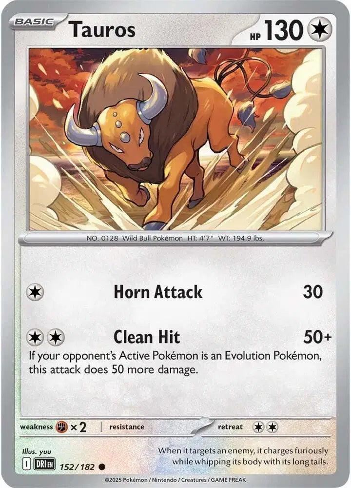 Tauros Pokemon • Common • 152/182