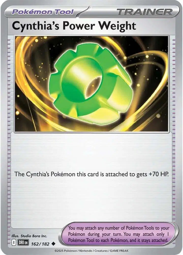 Cynthia's Power Weight Pokemon • Uncommon • 162/182
