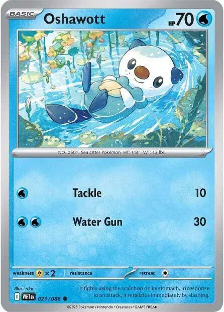 Oshawott Pokemon • Common • 021/086