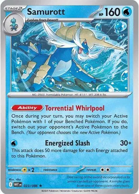 Samurott Pokemon • Rare • 023/086