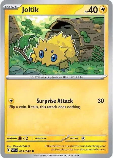 Joltik Pokemon • Common • 033/086