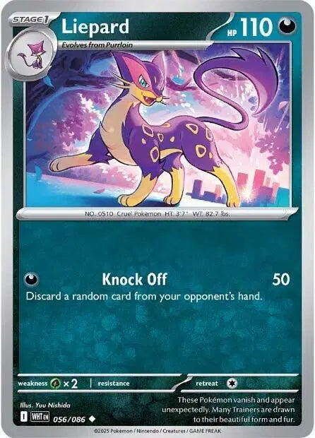 Liepard Pokemon • Uncommon • 056/086