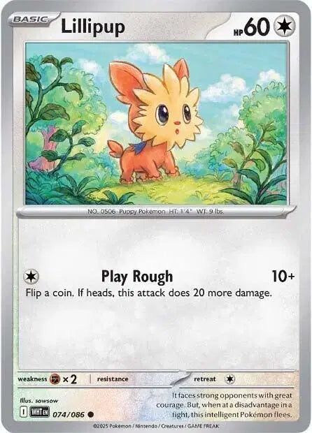 Lillipup Pokemon • Common • 074/086