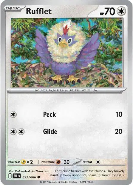 Rufflet Pokemon • Common • 077/086