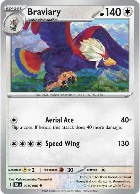 Braviary Pokemon • Uncommon • 078/086