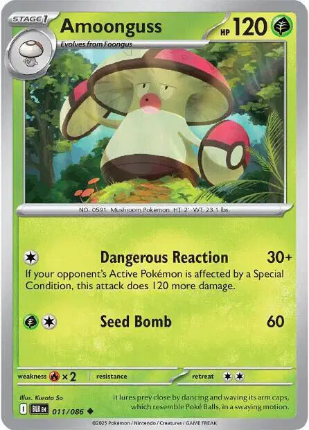 Amoonguss Pokemon • Uncommon • 011/086