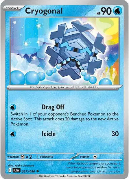 Cryogonal Pokemon • Uncommon • 027/086