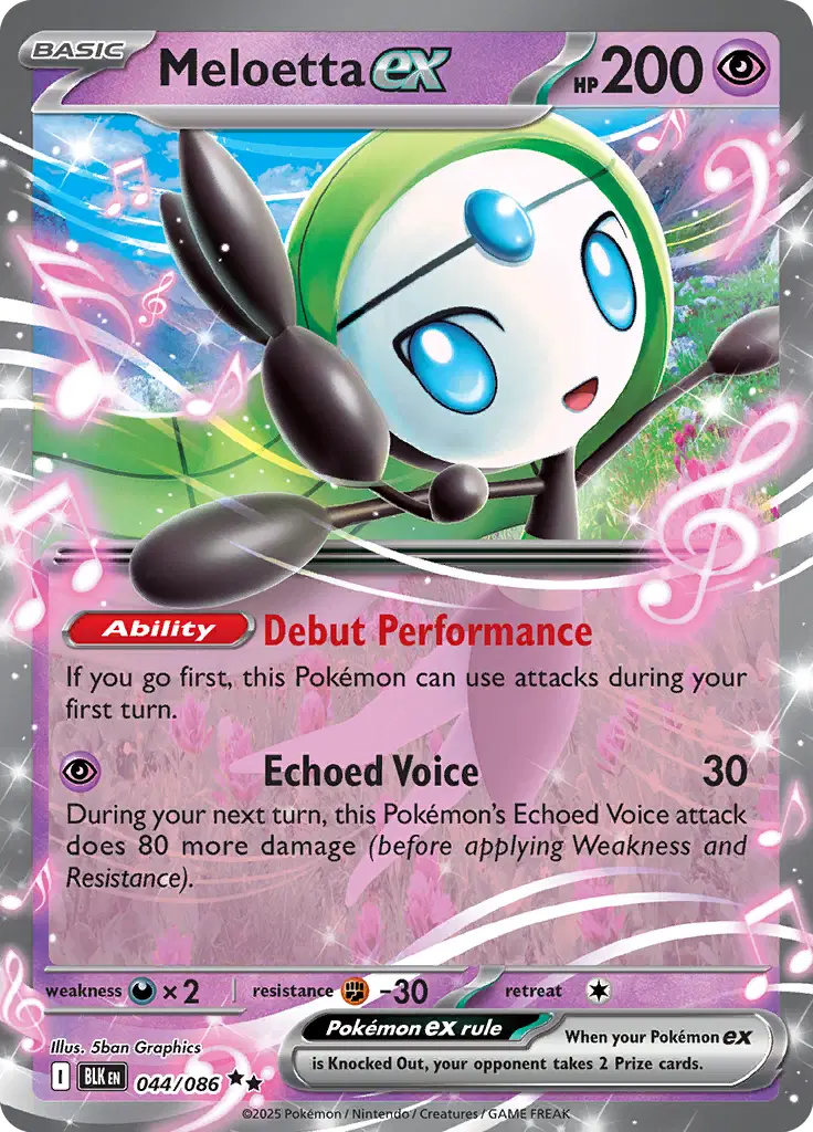 Meloetta ex Pokemon • Double Rare • 044/086