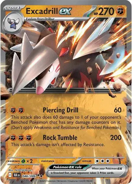 Excadrill ex Pokemon • Double Rare • 046/086