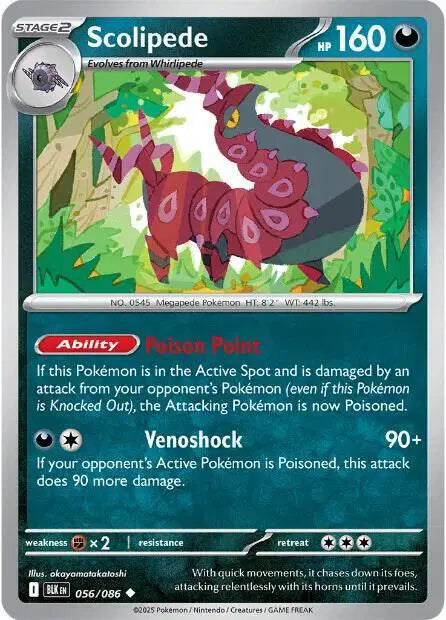 Scolipede Pokemon • Uncommon • 056/086